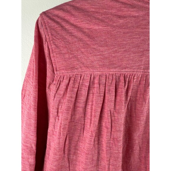 NWT Coldwater Creek Women’s Pink Open Front Cardigan Ruched, Size S, 3/4 Sleeve - Picture 8 of 16